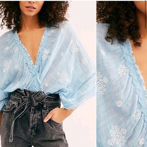 NWOT Free People Love Somebody Gauze Top